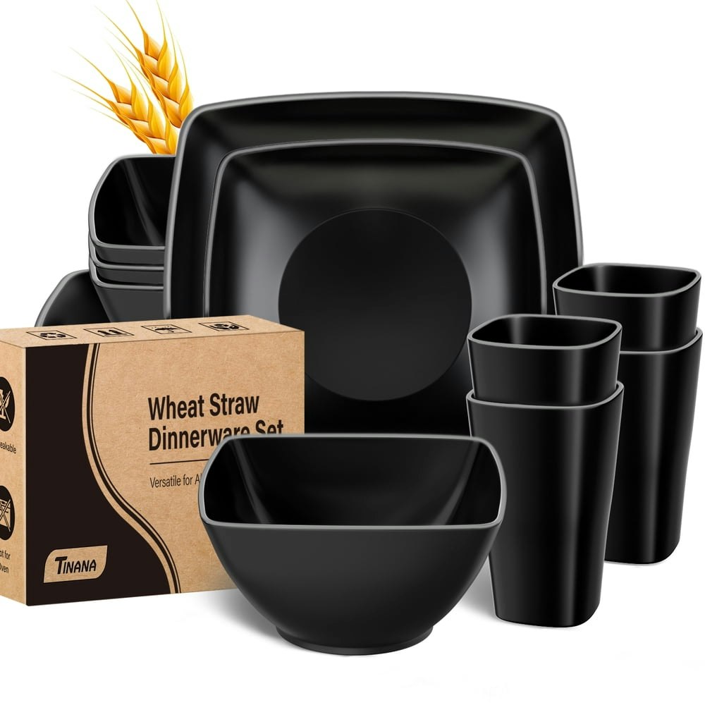 Tinana Wheat Straw Dinnerware Set 16-Piece: $19.99 Tinana Wheat Straw Dinnerware Set 16-Piece: $19.99