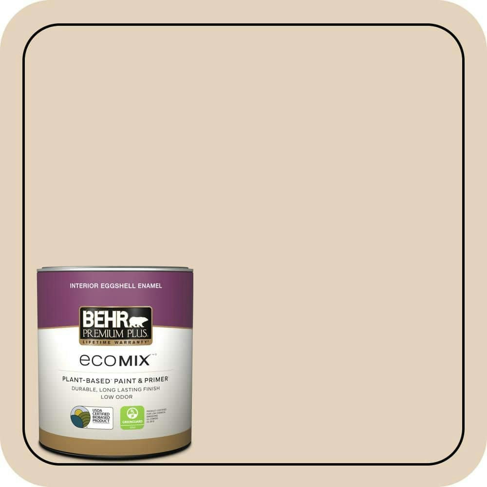 Baked Scone Eggshell Enamel Interior Paint and Primer 1-Quart Can: $20.48 Baked Scone Eggshell Enamel Interior Paint and Primer 1-Quart Can: $20.48