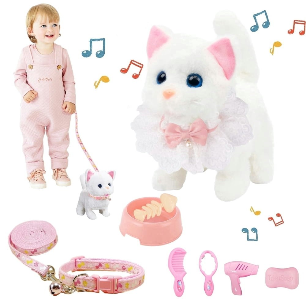 Plush Walking Interactive Cat Toy: $13.99