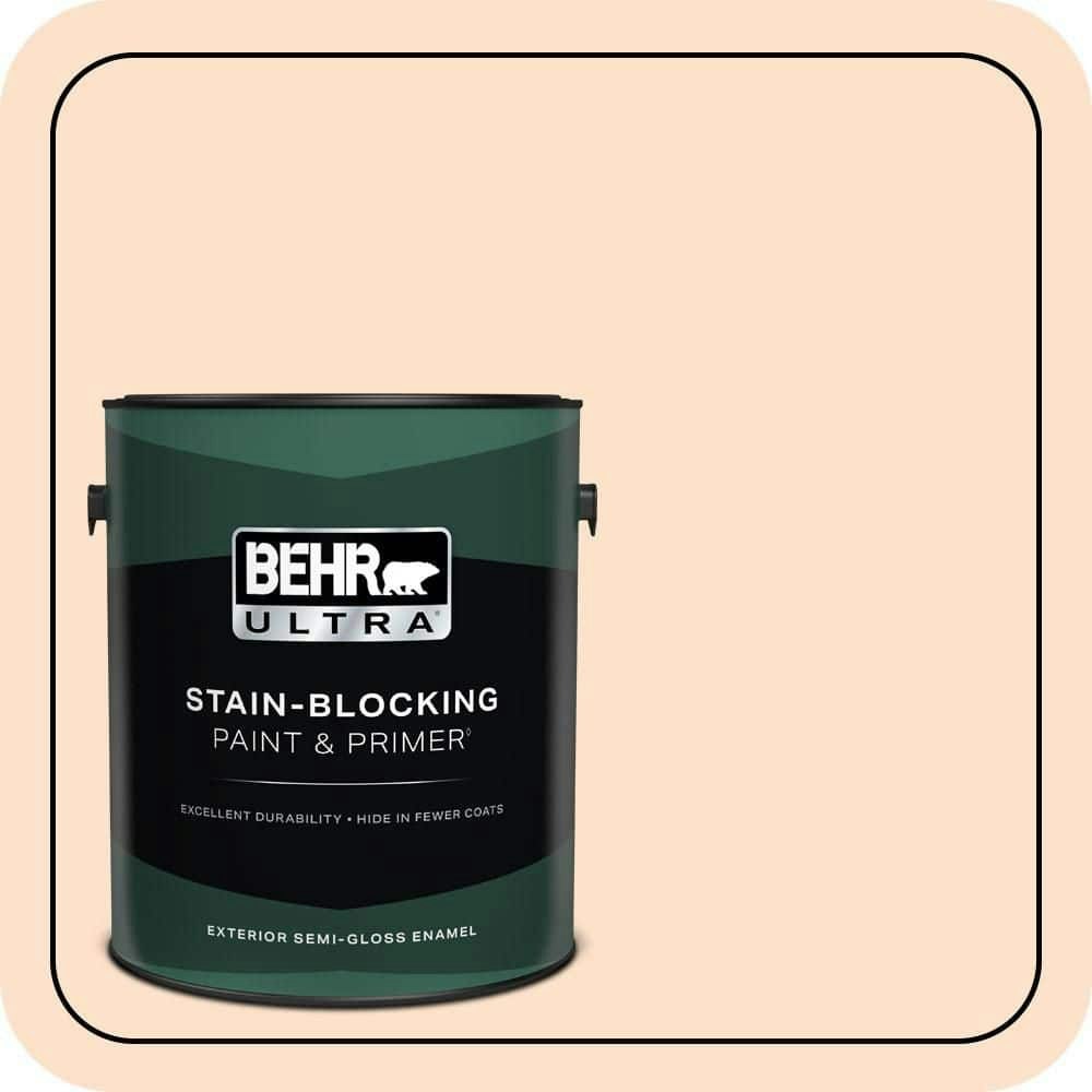Behr Melted Marshmallow Semi-Gloss Exterior Paint & Primer 1-Gallon: $61.98 Behr Melted Marshmallow Semi-Gloss Exterior Paint & Primer 1-Gallon: $61.98