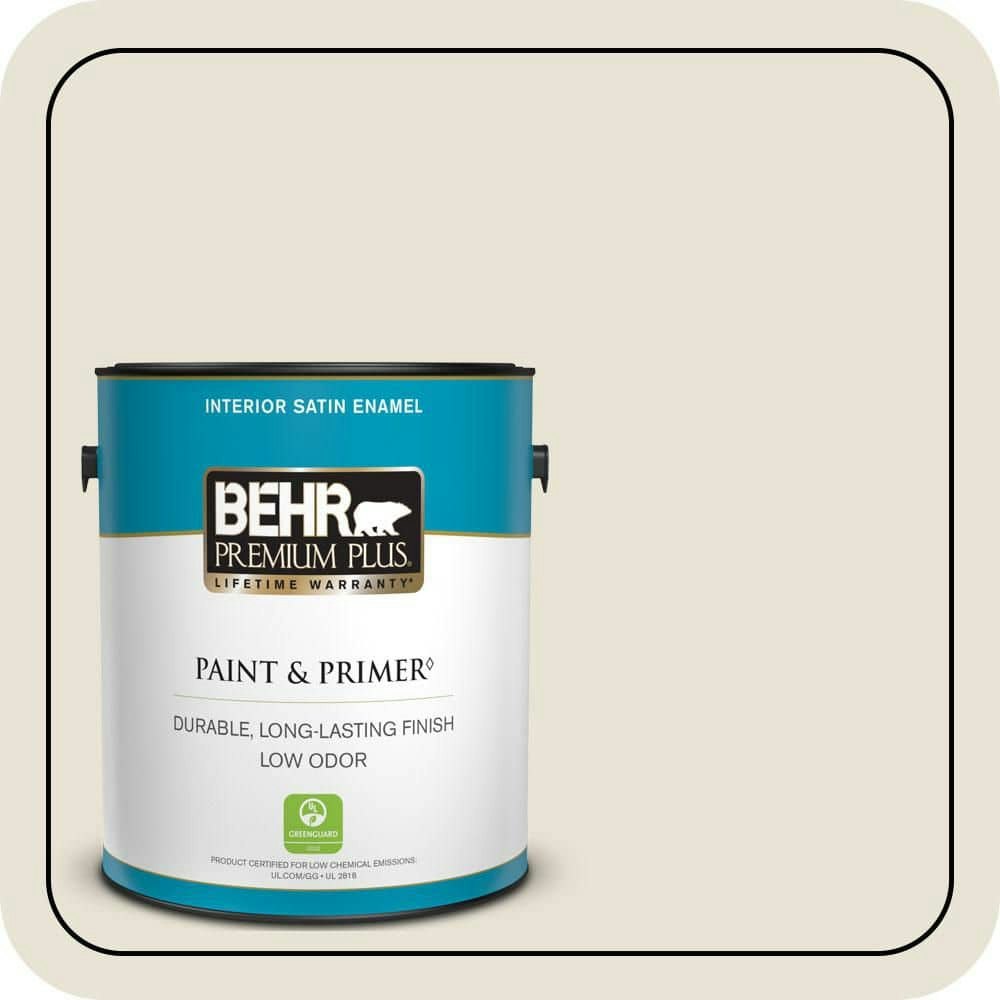 1-Gallon Ostrich Satin Enamel Interior Paint and Primer: $40.98 1-Gallon Ostrich Satin Enamel Interior Paint and Primer: $40.98