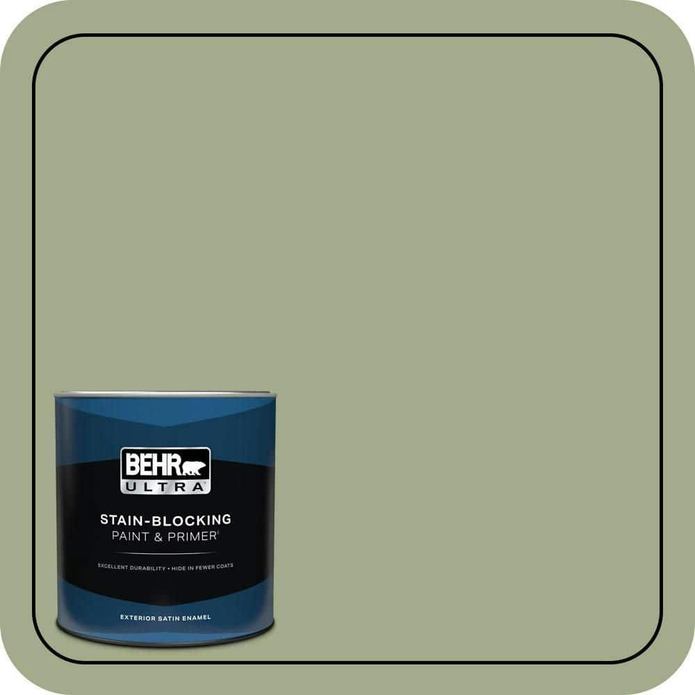 Mountain Sage Satin Enamel Exterior Paint & Primer 1-Quart Can: $29.98 Mountain Sage Satin Enamel Exterior Paint & Primer 1-Quart Can: $29.98