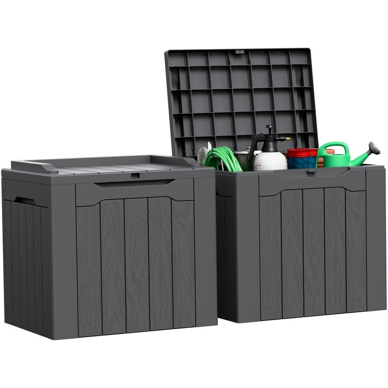 Homall 31-Gallon Outdoor Resin Deck Box 2-Pack: $47.99 Homall 31-Gallon Outdoor Resin Deck Box 2-Pack: $47.99