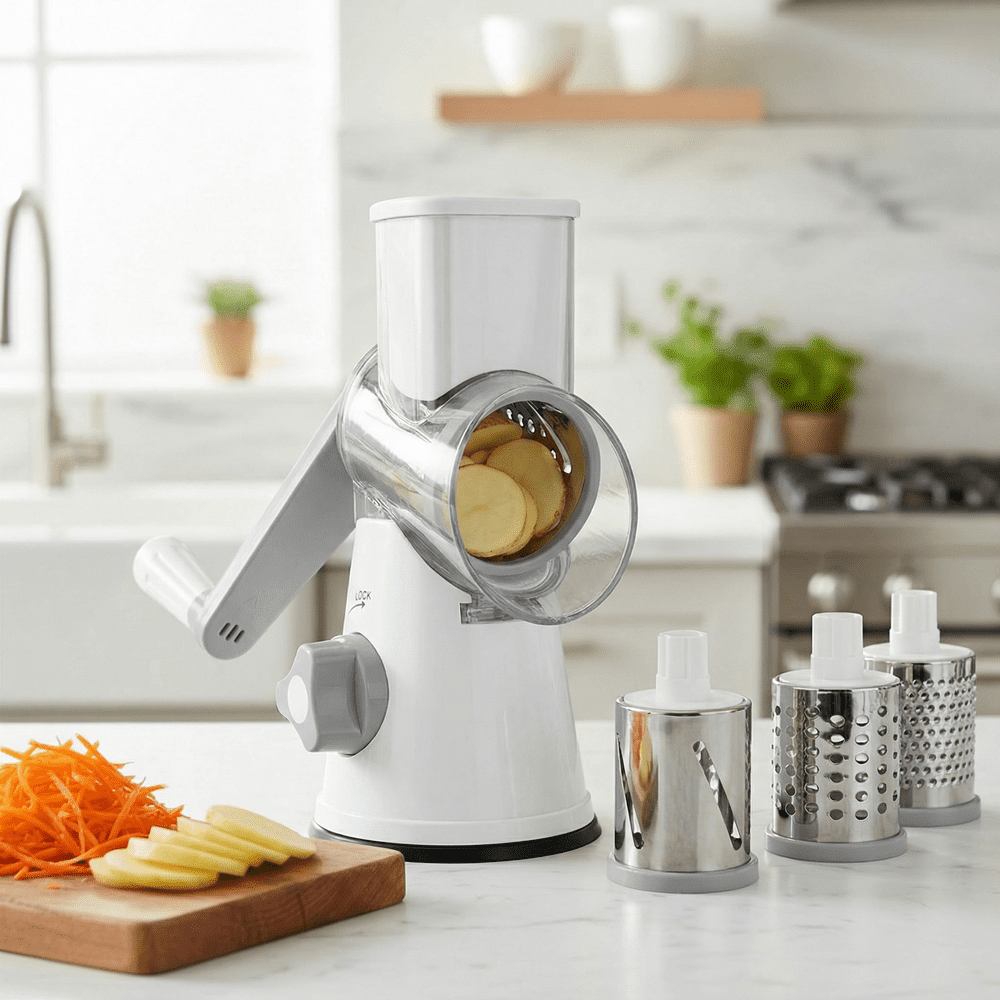 3-in-1 Rotary Cheese Grater and Vegetable Slicer: $14.89 3-in-1 Rotary Cheese Grater and Vegetable Slicer: $14.89
