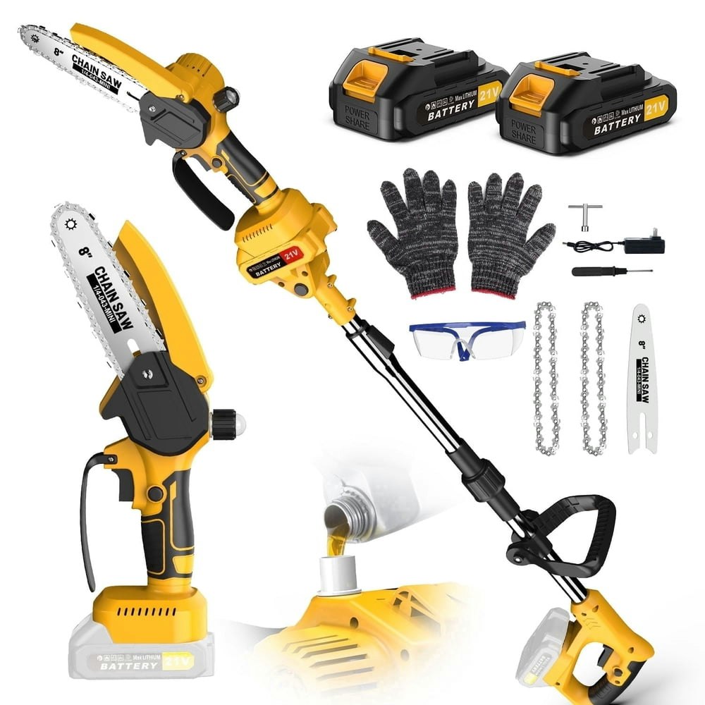 Yannovus 8-Inch 2-in-1 Cordless Pole Saw 2-Battery Kit: $79.99 Yannovus 8-Inch 2-in-1 Cordless Pole Saw 2-Battery Kit: $79.99