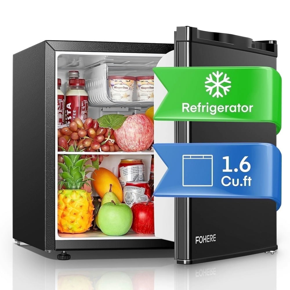 1.6-Cubic Foot Compact Refrigerator with Freezer: $81.99