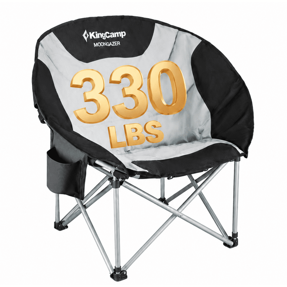 KingCamp Oversized Padded Folding Moon Chair: $62.99 KingCamp Oversized Padded Folding Moon Chair: $62.99