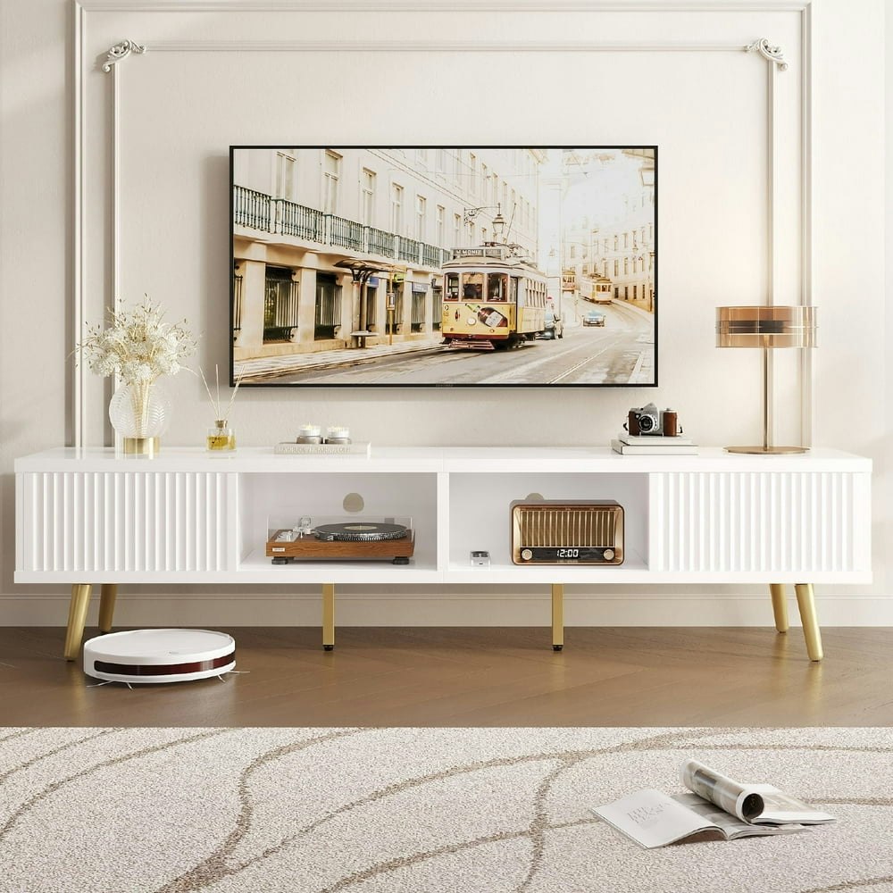 Bestier 75-inch Modern High Gloss TV Stand: $143.99 Bestier 75-inch Modern High Gloss TV Stand: $143.99