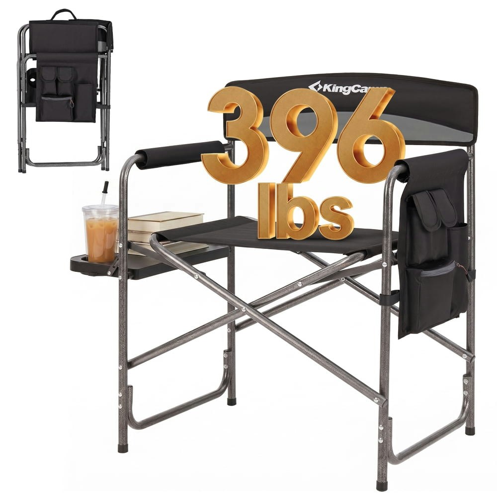 KingCamp Oversized Folding Director Chair: $45.99 KingCamp Oversized Folding Director Chair: $45.99