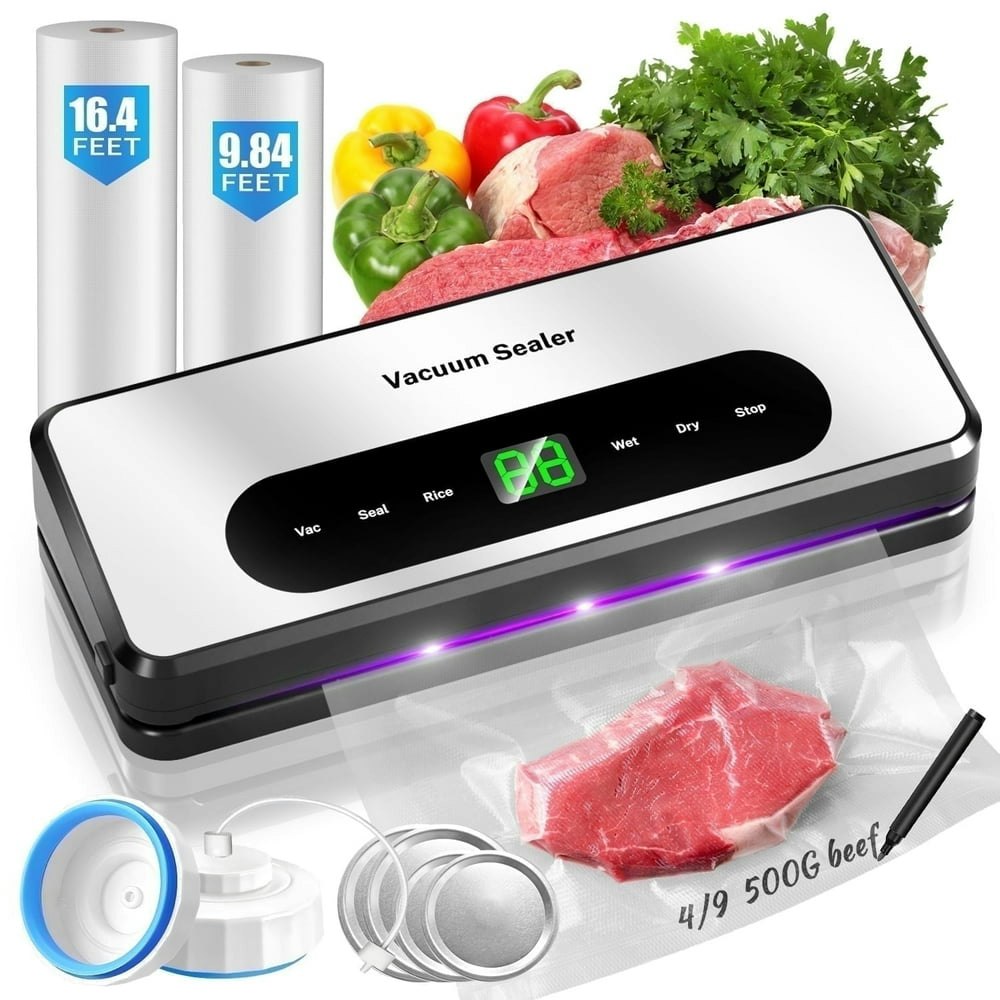 Food Vacuum Sealer Machine with 2 Rolls: $35.99