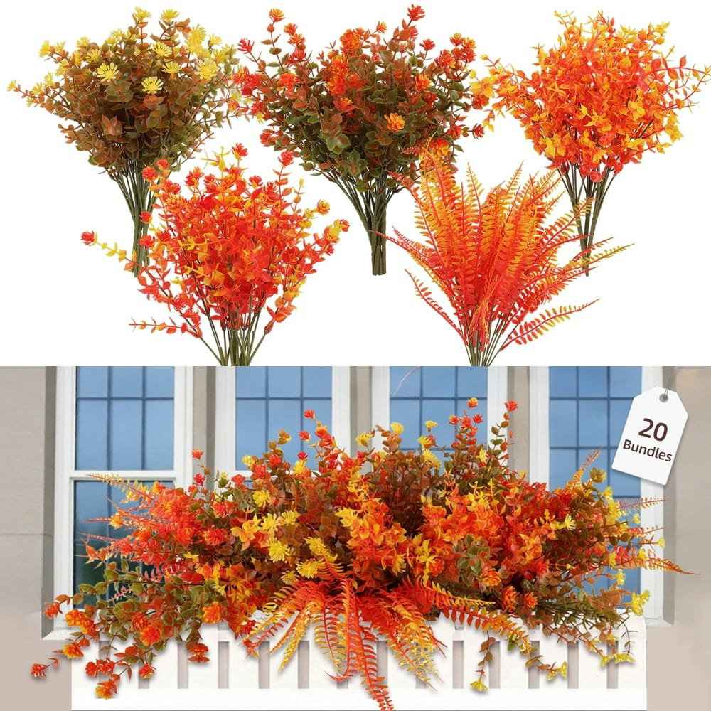 Retrocular Artificial Fall Flowers 20-Bundle Set: $17.99 Retrocular Artificial Fall Flowers 20-Bundle Set: $17.99