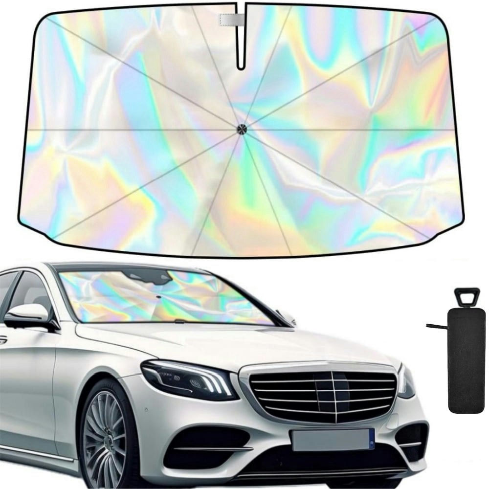 Niaygoze Foldable Car Windshield Sun Shade Umbrella: $18.59