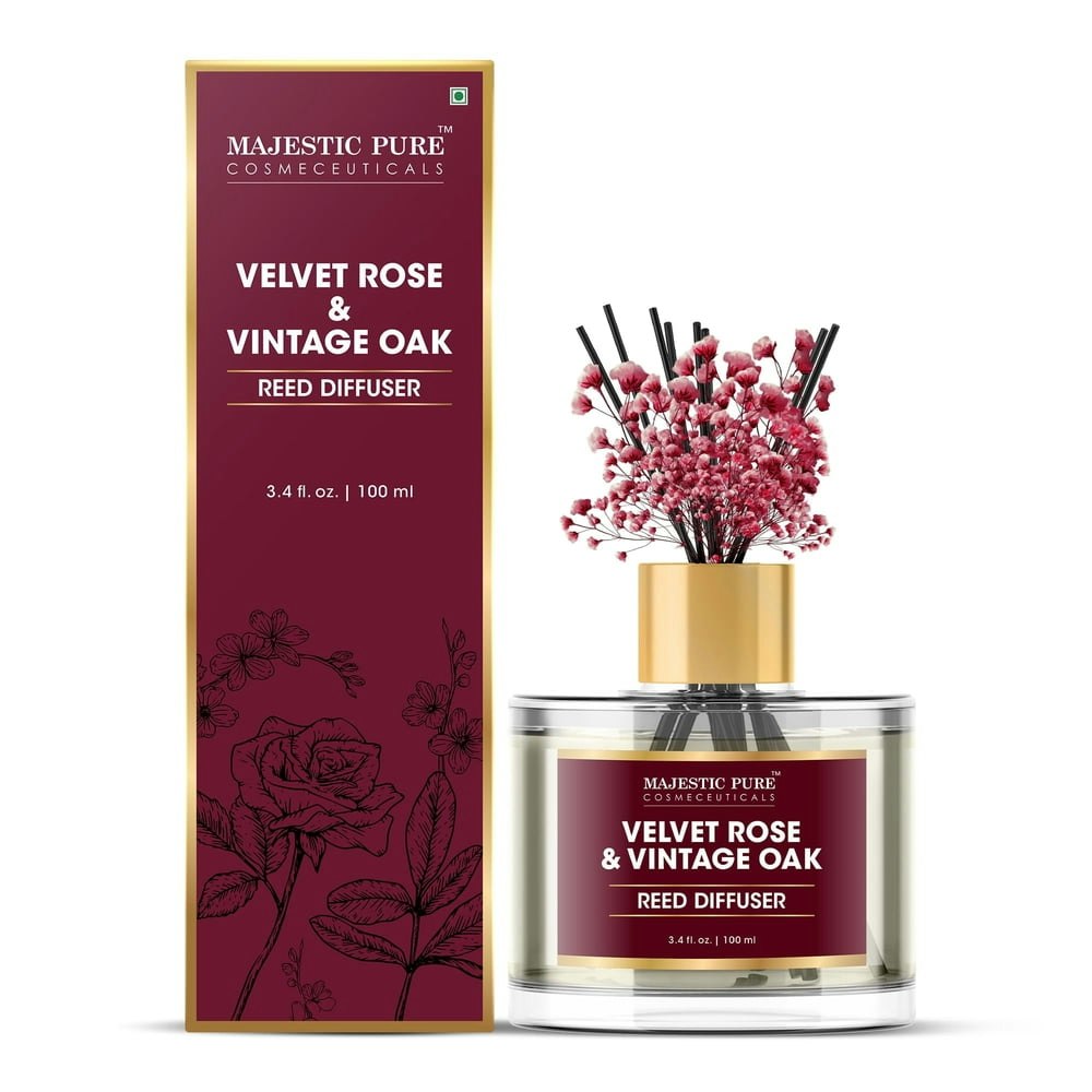 Majestic Pure Velvet Rose & Vintage Oak Reed Diffuser 3.4-oz.: $12.99