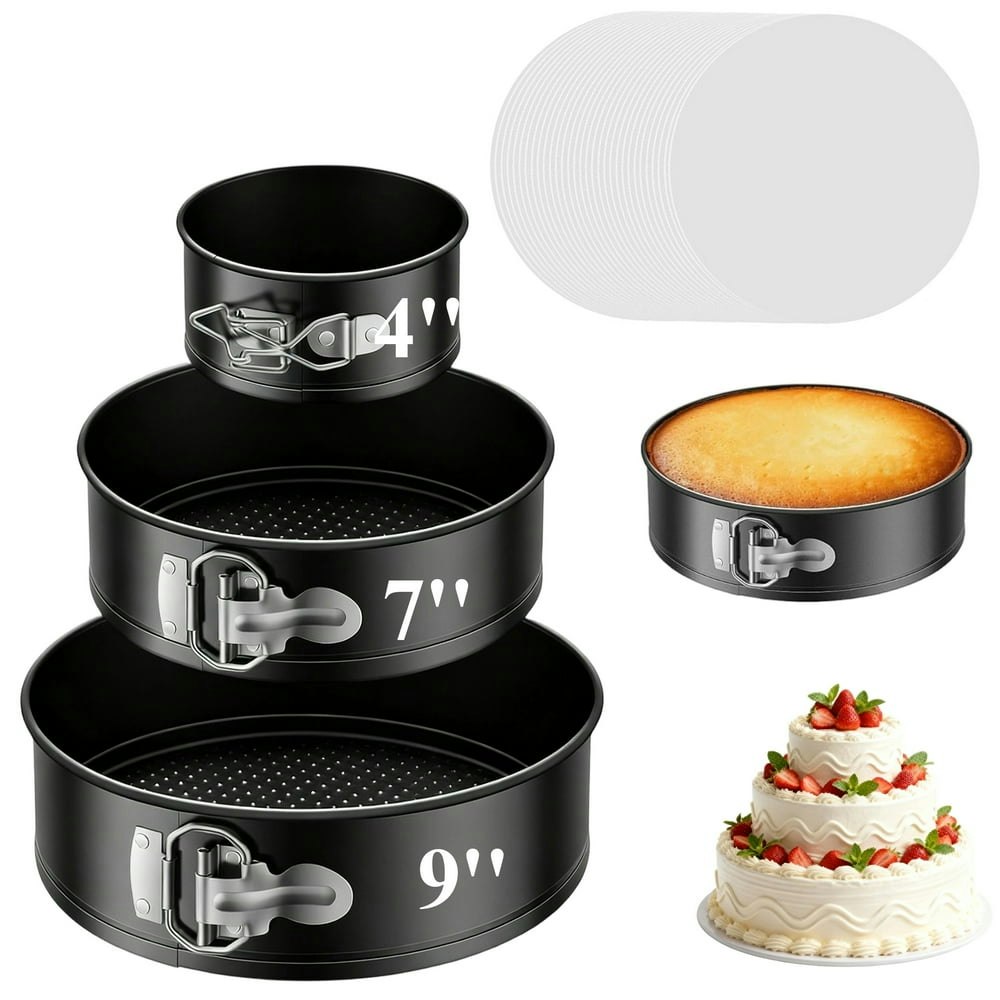 Aovky 3-Piece Springform Cake Pan Set: $14.39 Aovky 3-Piece Springform Cake Pan Set: $14.39