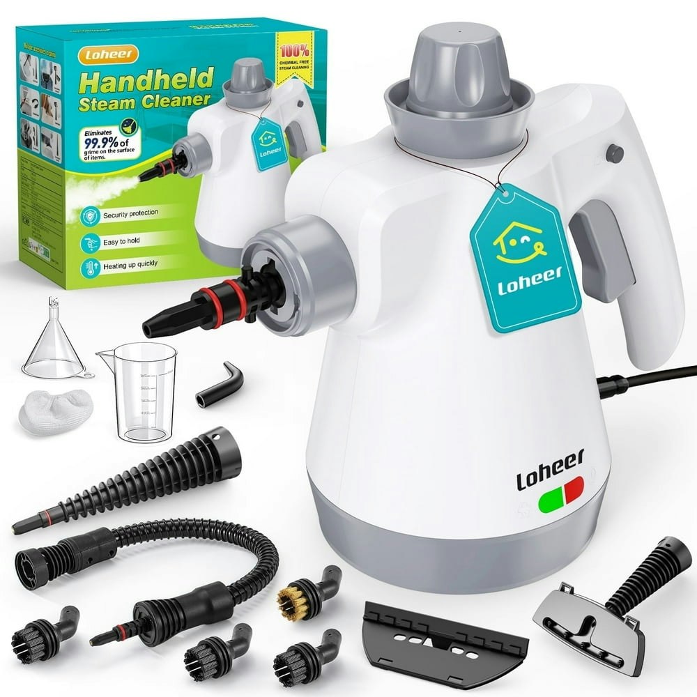 Loheer 1,000W Handheld Steam Cleaner: $36.99
