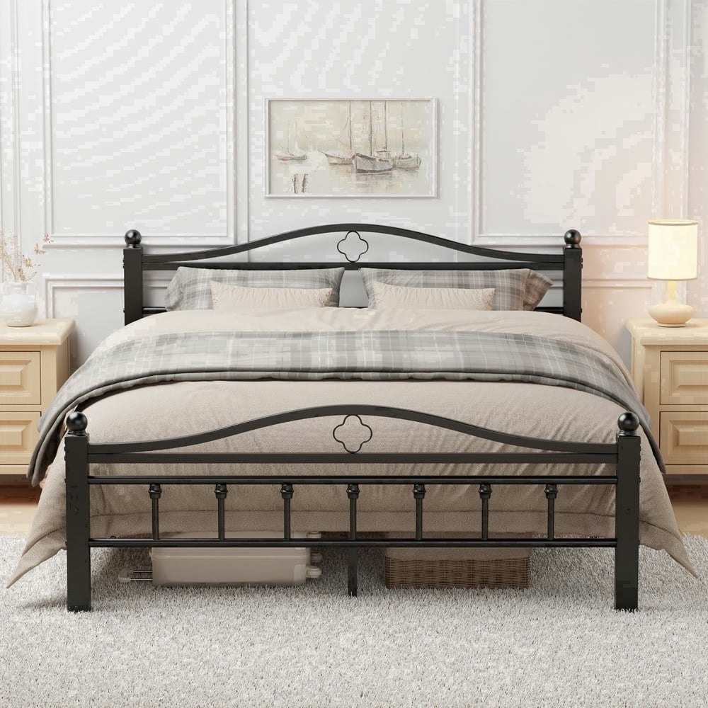 Queen Bed Frame with Headboard: $88.89