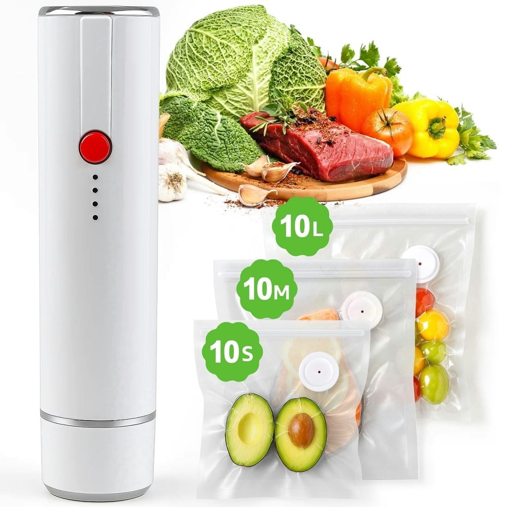 Boxlegend Handheld Vacuum Sealer with 30 Reusable Bags: $29.99