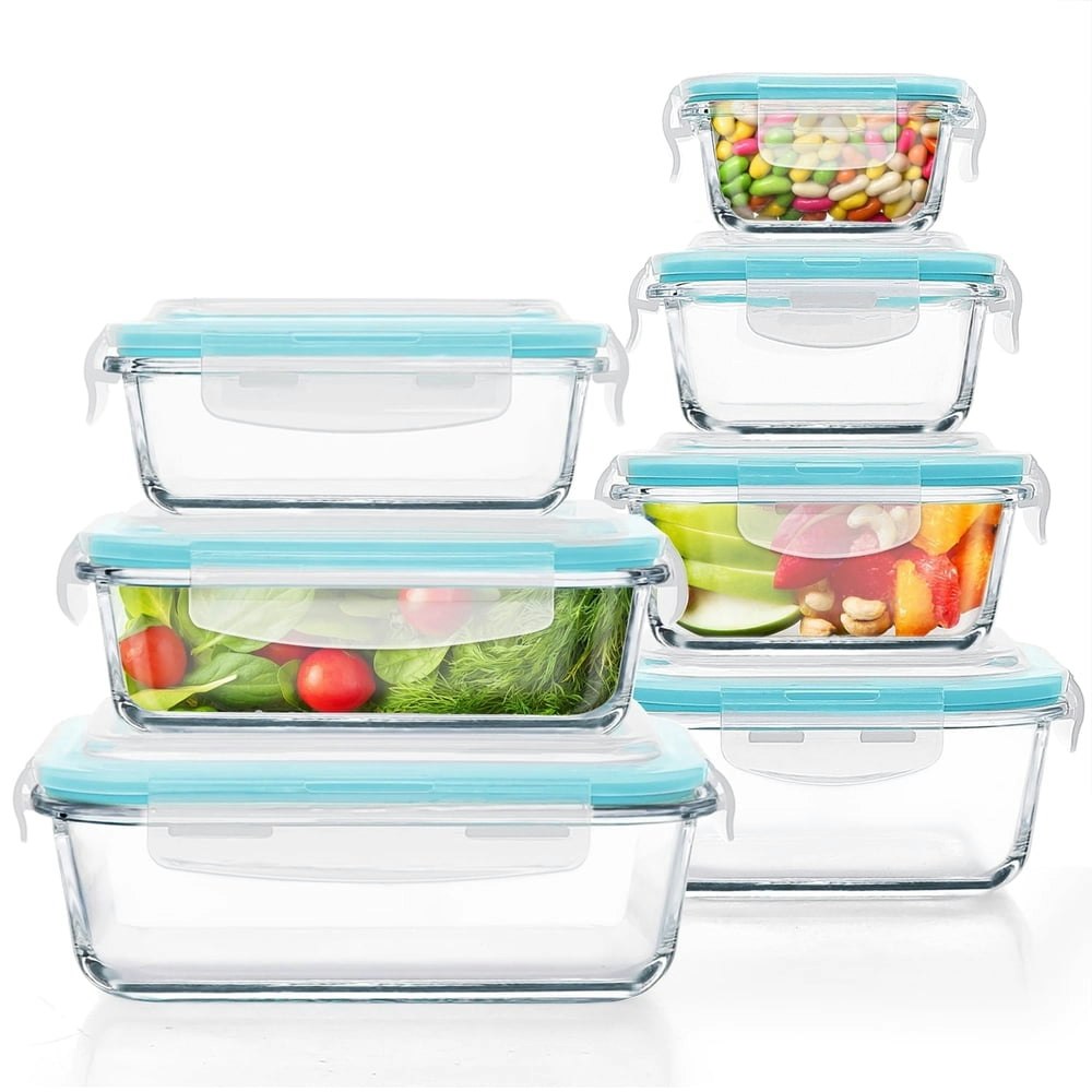 Glass Food Storage Container 14-Piece Set: $20.69