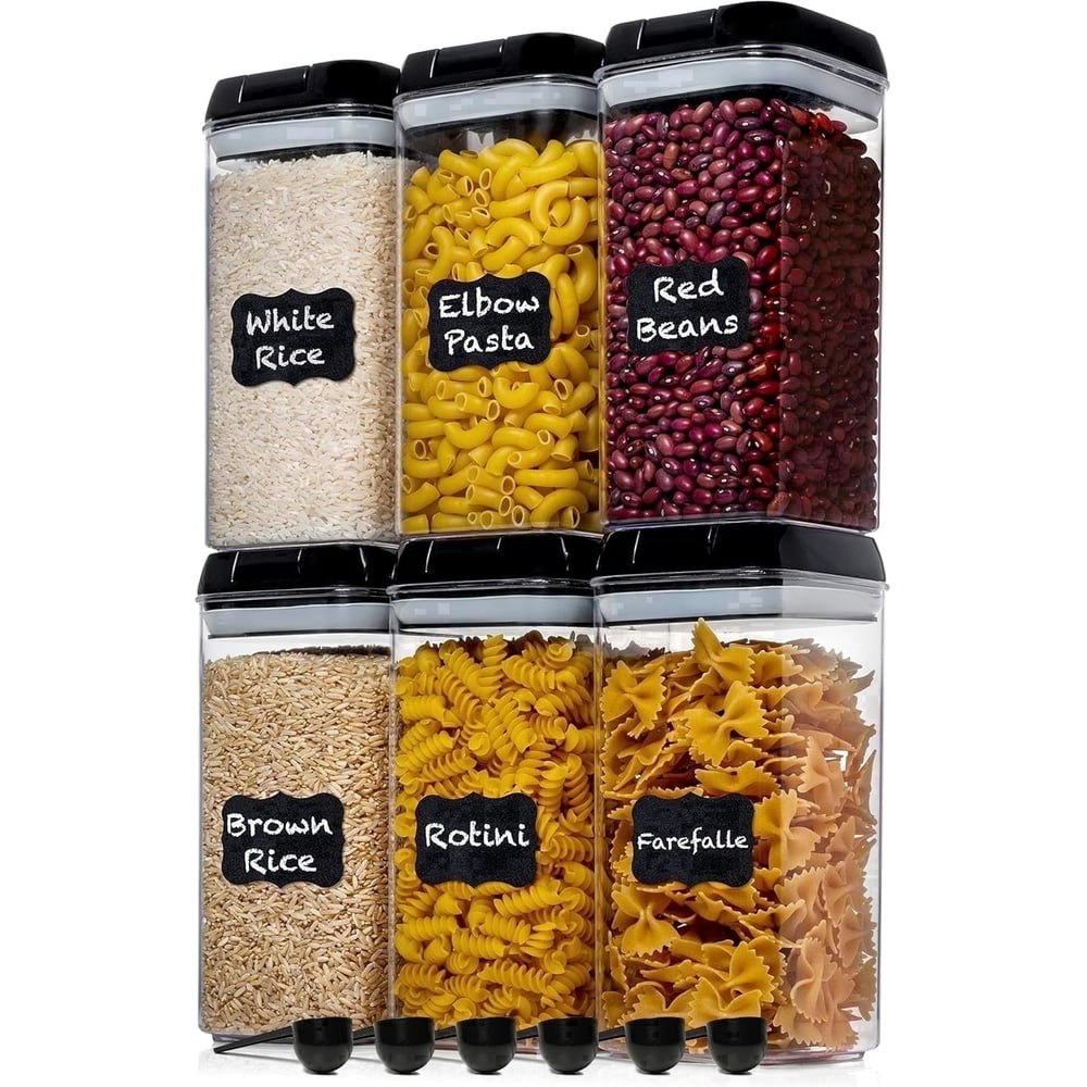 Shazo 1.2-Liter Airtight Food Storage Containers 6-Pack: $22.49