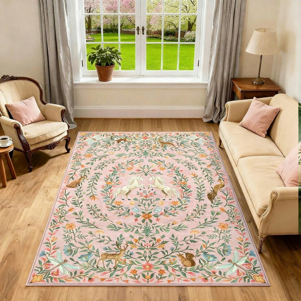 Moynesa 5'x7' Washable Area Rug: $44.99 Moynesa 5'x7' Washable Area Rug: $44.99