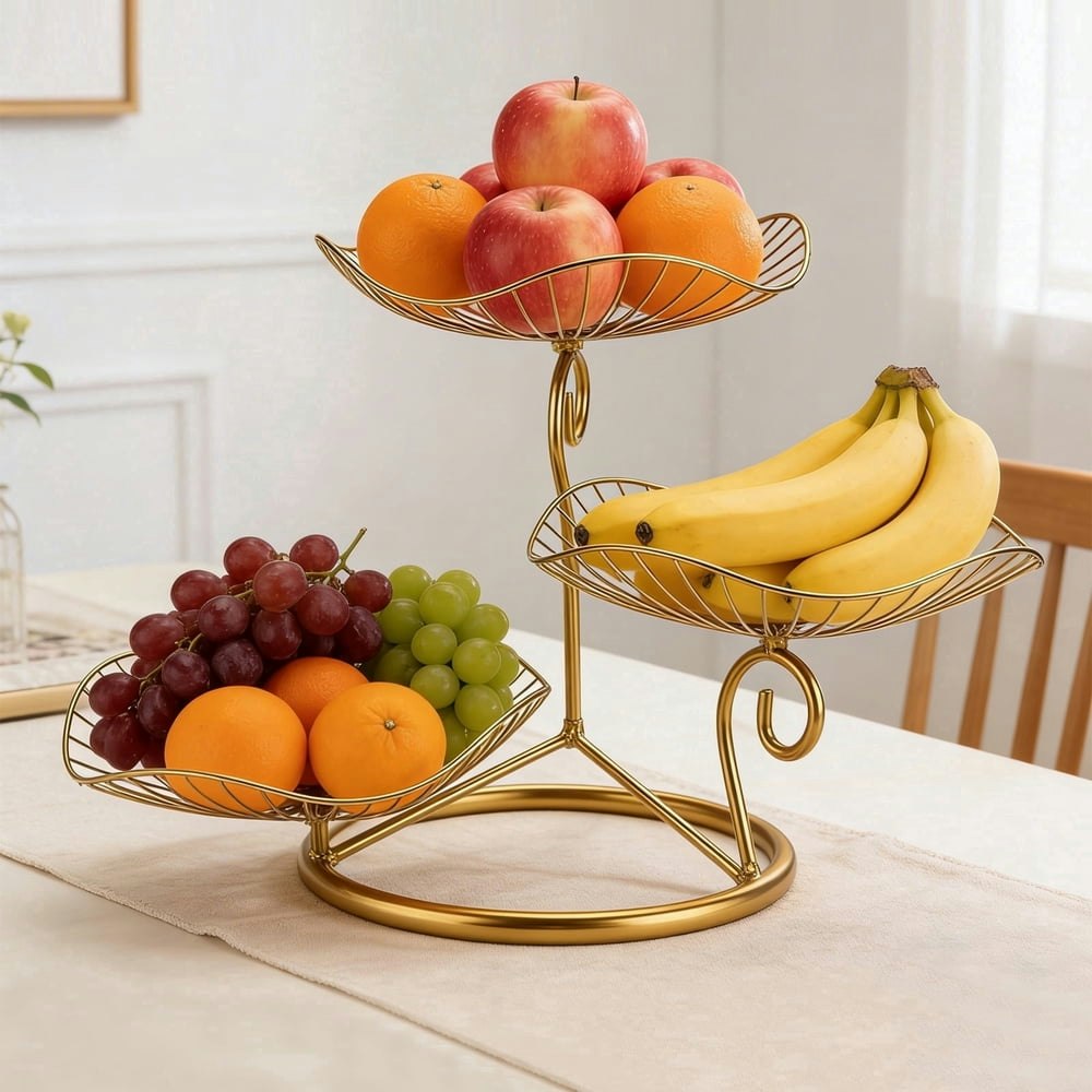 3-Tier Metal Fruit and Vegetable Basket: $21.89 3-Tier Metal Fruit and Vegetable Basket: $21.89