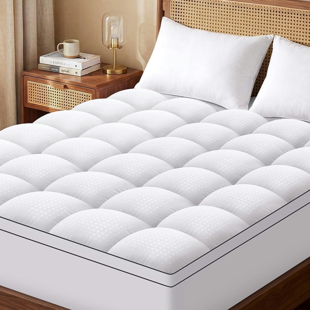 Vccoem Queen 2-Inch Cooling Pillow Top Mattress Pad: $30.68 Vccoem Queen 2-Inch Cooling Pillow Top Mattress Pad: $30.68