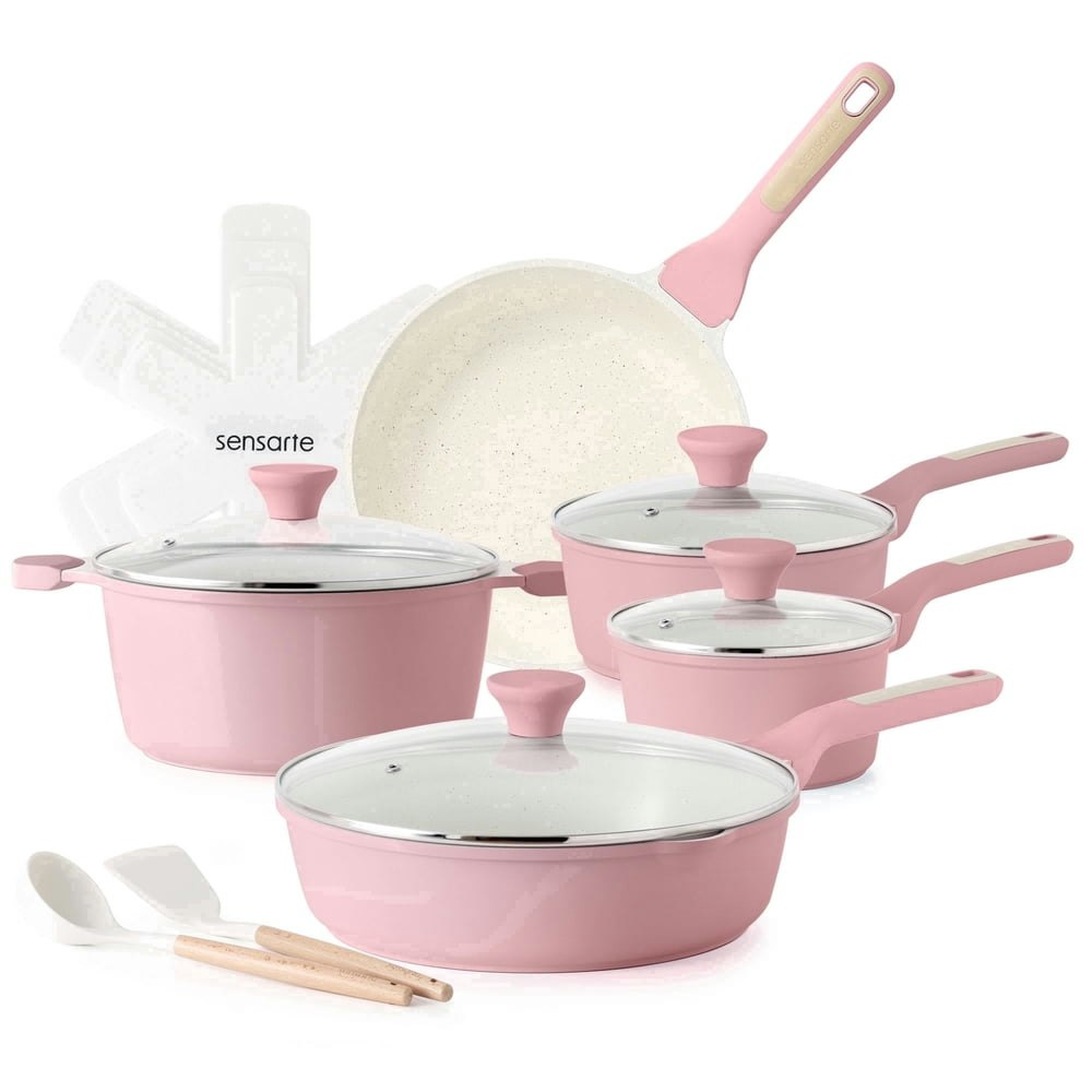 Sensarte 17-Piece Nonstick Ceramic Cookware Set: $74.99 Sensarte 17-Piece Nonstick Ceramic Cookware Set: $74.99