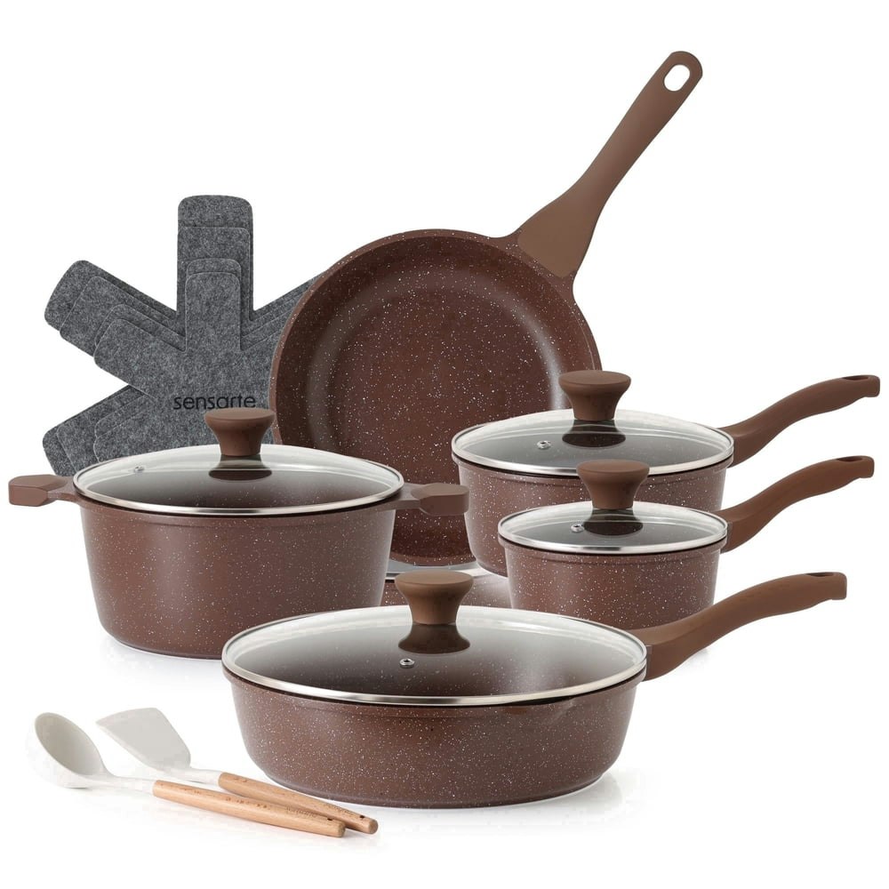 Sensarte 17-Piece Nonstick Granite Cookware Set: $74.99 Sensarte 17-Piece Nonstick Granite Cookware Set: $74.99