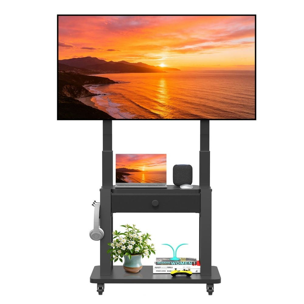 Hellsehen Rolling TV Stand for 32-75-inch Screens: $87.29 Hellsehen Rolling TV Stand for 32-75-inch Screens: $87.29
