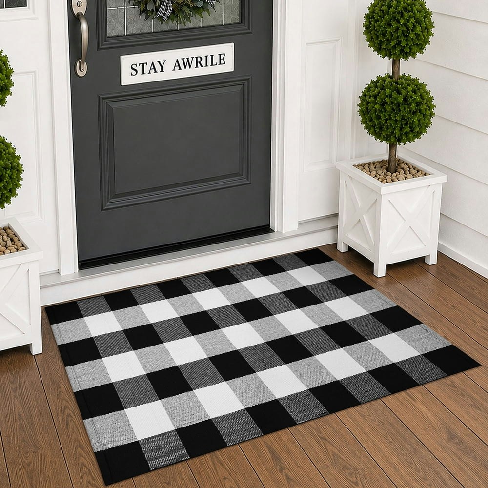 Brisasol 2.3x3.6-Foot Buffalo Plaid Doormat: $15.19 Brisasol 2.3x3.6-Foot Buffalo Plaid Doormat: $15.19