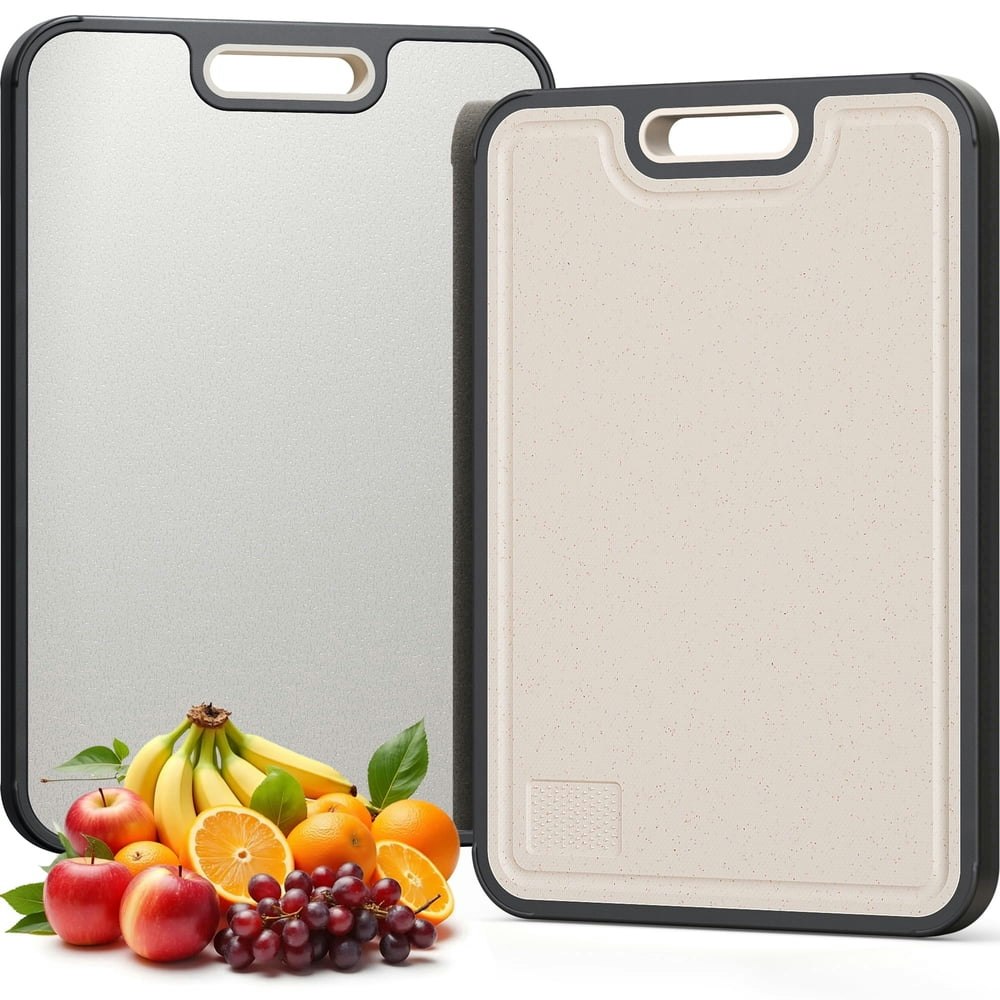 Astercook 11.5" x 15.7" Titanium and Wheat Straw Cutting Board: $17.99 Astercook 11.5" x 15.7" Titanium and Wheat Straw Cutting Board: $17.99