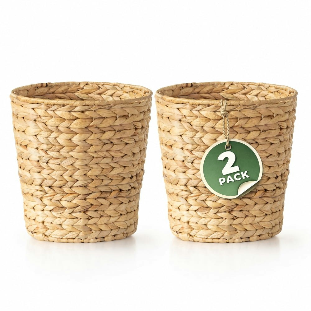 Trevietdecor Wicker Trash Can 2-Pack: $35.99 Trevietdecor Wicker Trash Can 2-Pack: $35.99