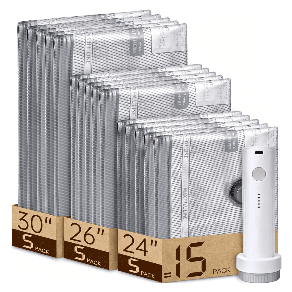 Mibote Travel Vacuum Storage Bags with Rechargeable Pump 15-Piece Combo: $24.99 Mibote Travel Vacuum Storage Bags with Rechargeable Pump 15-Piece Combo: $24.99