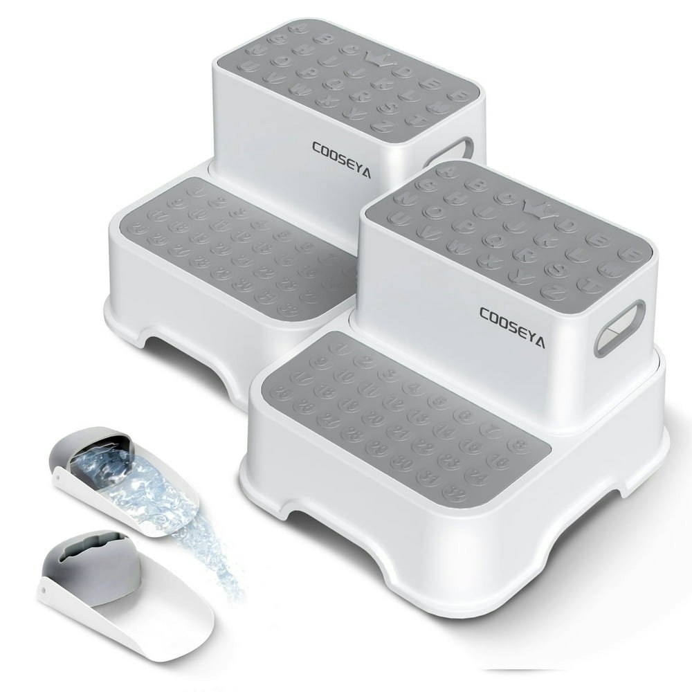 Cooseya 2-Tier Toddler Step Stool 2-Pack: $28.99