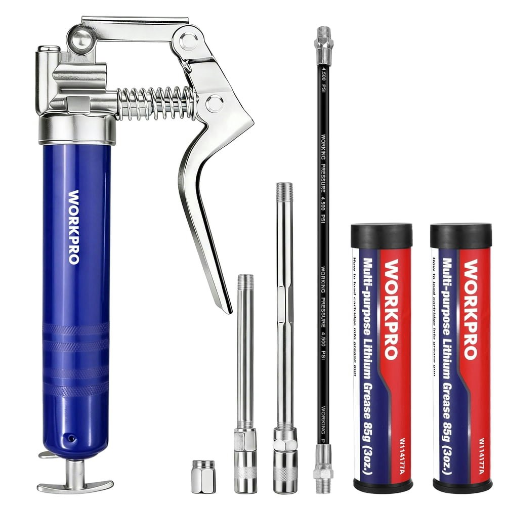 Workpro Mini Pistol Grip Grease Gun Set: $16.99 Workpro Mini Pistol Grip Grease Gun Set: $16.99