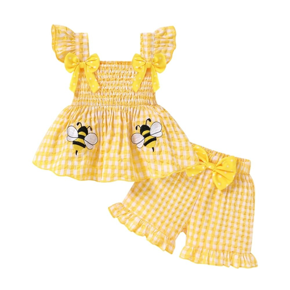 Happy Town Toddler Girl Ruffle Top and Shorts Outfit: $12.99 Happy Town Toddler Girl Ruffle Top and Shorts Outfit: $12.99