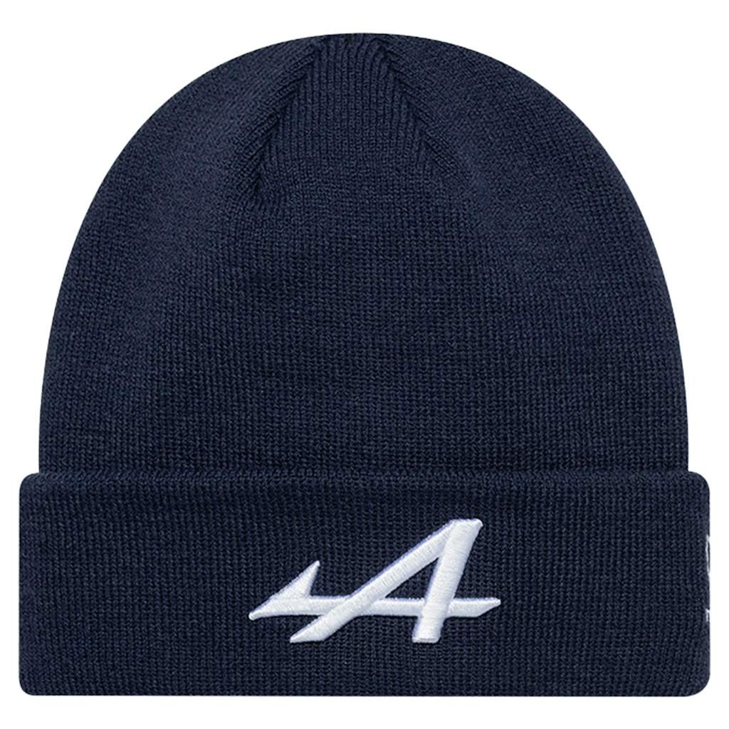 New Era Navy Alpine Essential Cuffed Knit Hat: $31.99