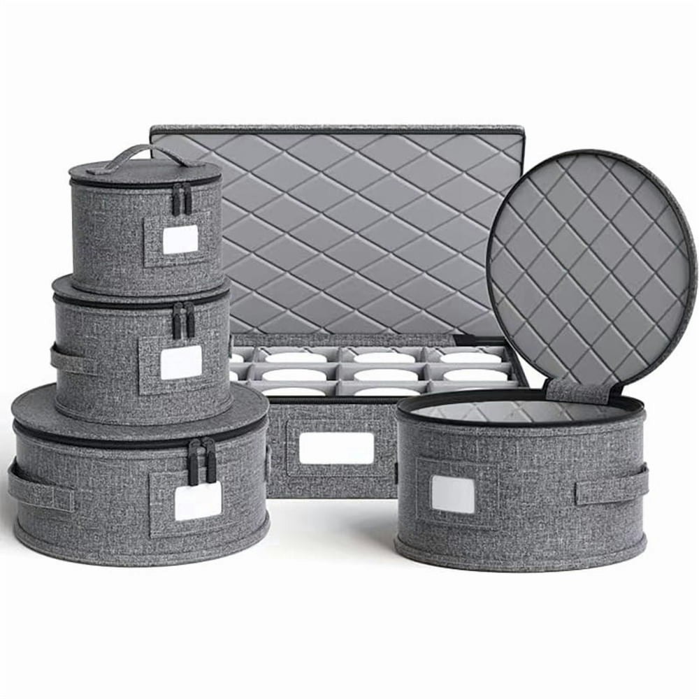 Quilted China and Stemware Storage Case Set: $40.49 Quilted China and Stemware Storage Case Set: $40.49