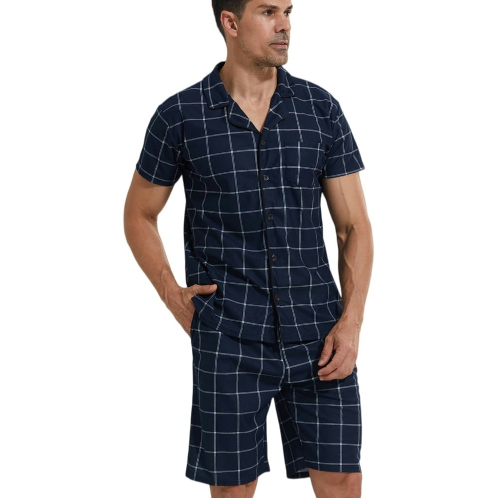 Lanbaosi Men's 2-Piece Pajama Set: $15.99