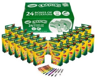 Crayola Crayons 24-Count 24-Pack: $12 Crayola Crayons 24-Count 24-Pack: $12