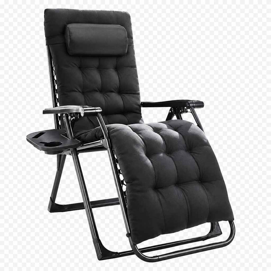 JHK Zero Gravity Camping Patio Portable Lounge Chair : $27.88