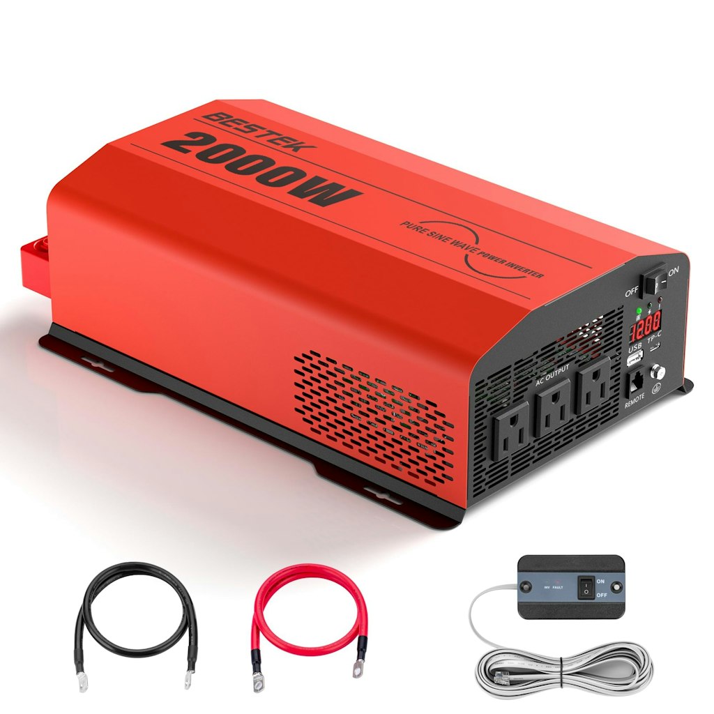 Bestek 2000W Pure Sine Wave Power Inverter: $112