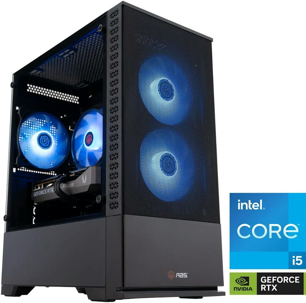 ABS Cyclone Aqua Core i5-14400F Gaming Desktop PC w/ RTX 5060: $1010