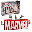 LEGO Marvel Logo and Minifugures Set for $80 + free shipping