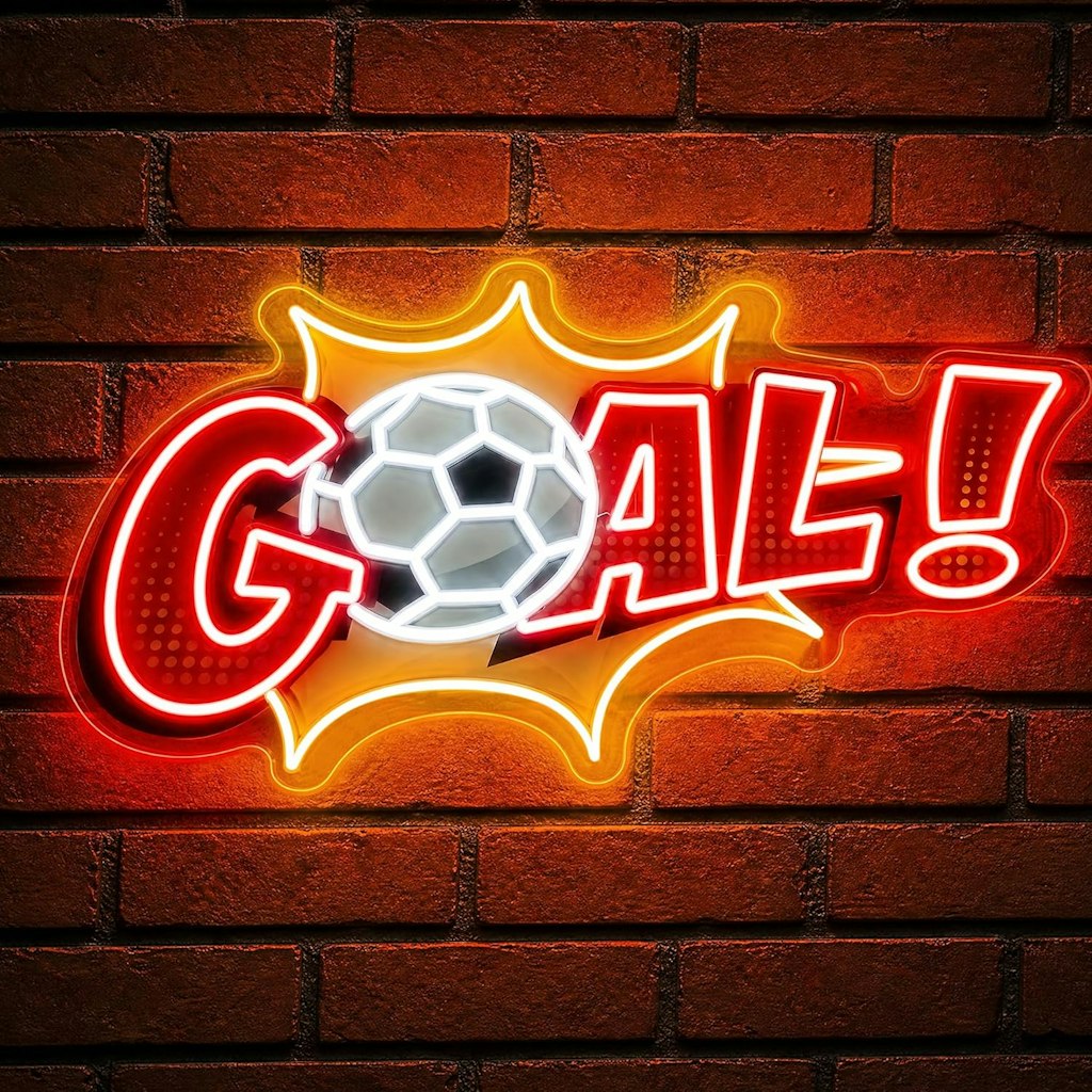 Goal Soccer Neon Sign: $16.99