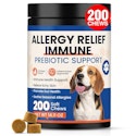 Dog Allergy Itch Relief Supplement 200-Count Chews for $13 + free shipping w/ Prime