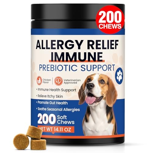 Dog Allergy Itch Relief Supplement 200-Count Chews: $12.99