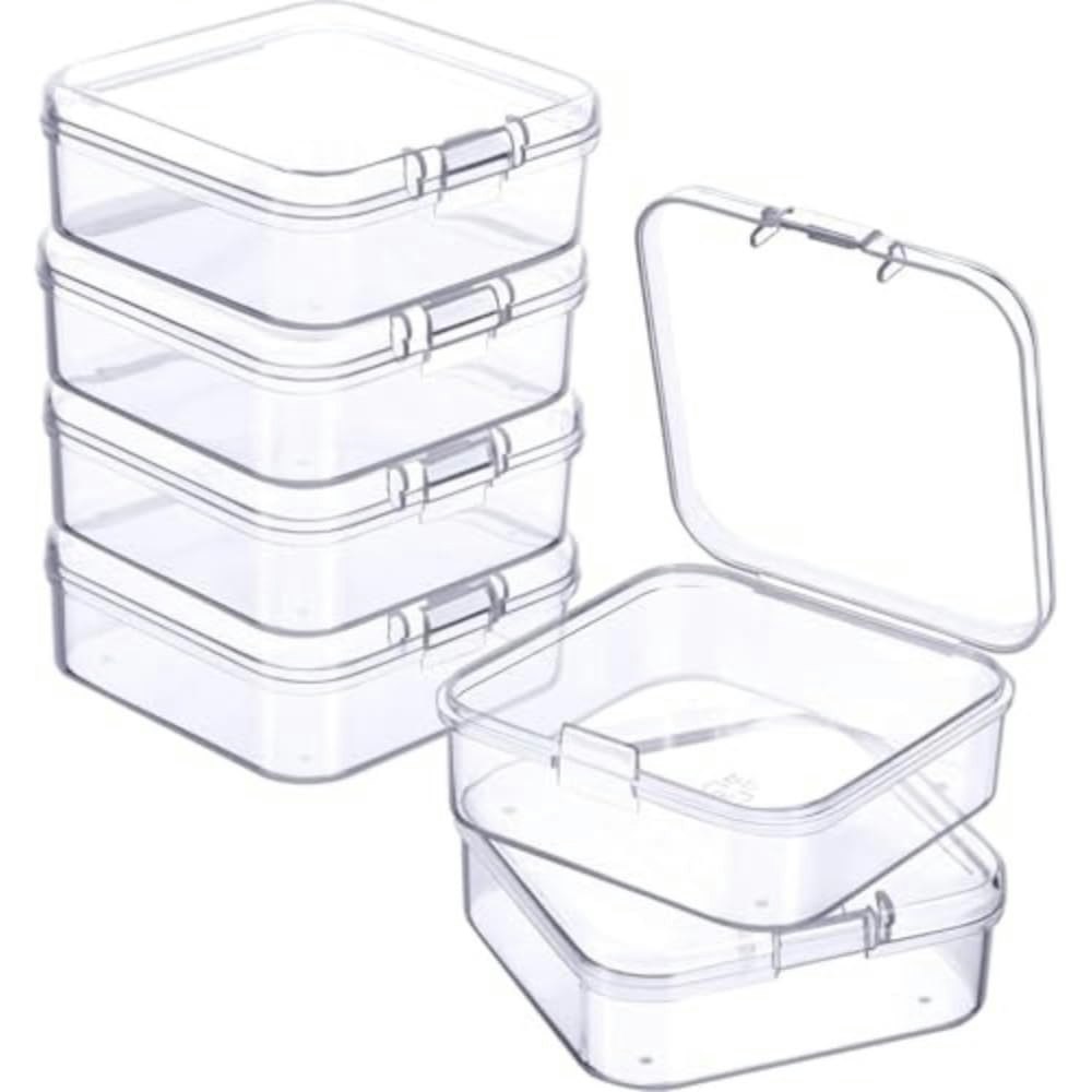 Mini Clear Plastic Storage Container 4-Pack: $1.17 Mini Clear Plastic Storage Container 4-Pack: $1.17