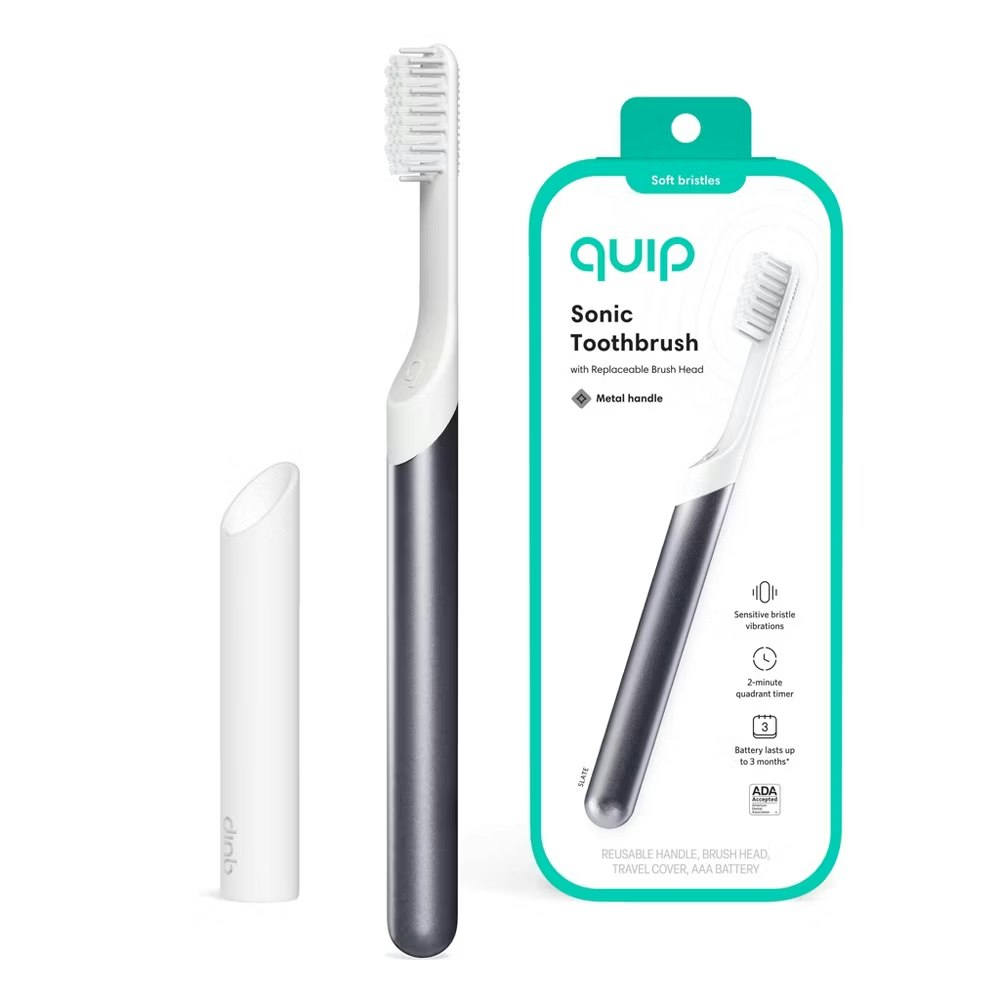 Quip Sonic Electric Metal Toothbrush & Travel Case: $15.99