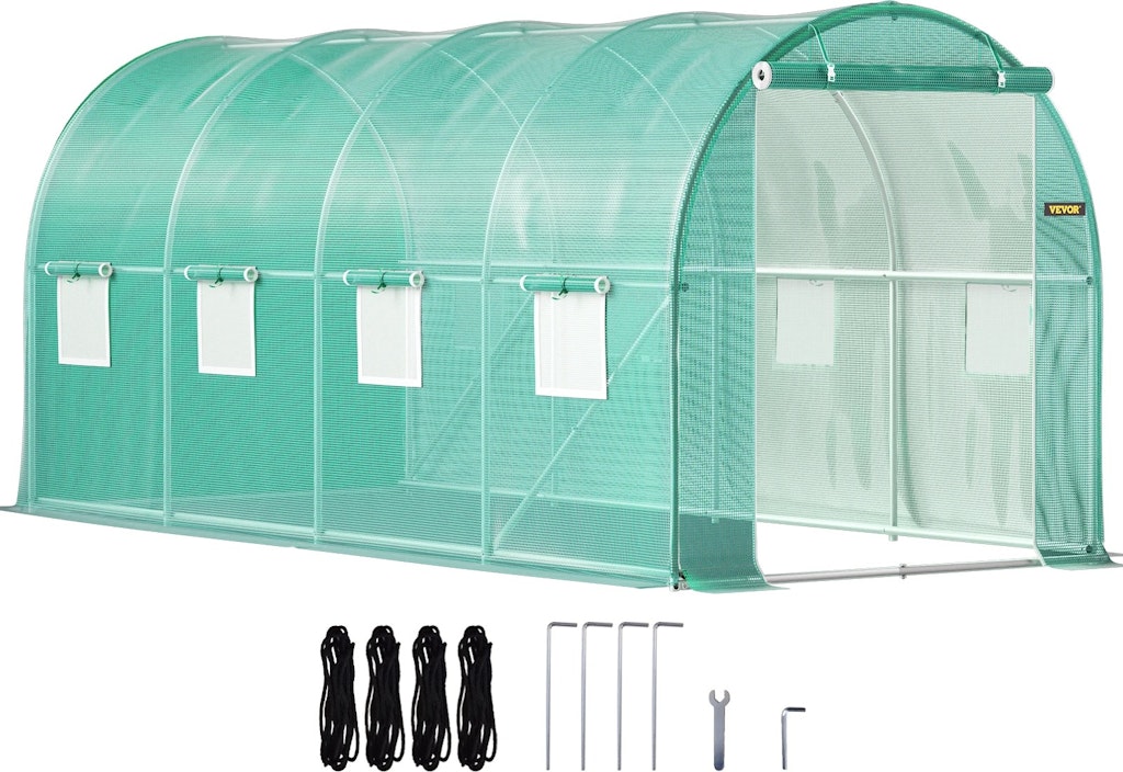 SucceBuy 10x10x7-Foot Walk-in Tunnel Greenhouse: $52
